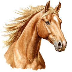 Golden Horse Portrait