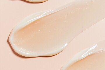 gold serum swatches trendy flat lay