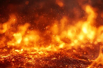 Naklejka premium Fiery Inferno Background