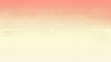 Abstract Coral and Cream Halftone Gradient Background