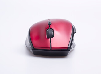 red ergonomic mouse