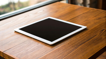 Tablet Mockup on Sunny Table