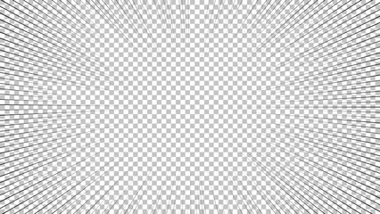 Black comic book transparent background