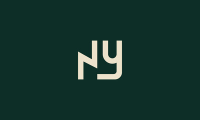 NY monogram logo design 
