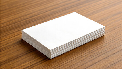 Fototapeta premium White Books Mockup with textured hardcover on wooden table outdoors