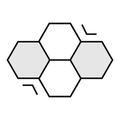 Icon: Glucose Complex - Natural Sugar Skincare Icon, Hydration, Skin Conditioning, Moisturizing, Organic Skincare. Editable Stroke and Colors.
