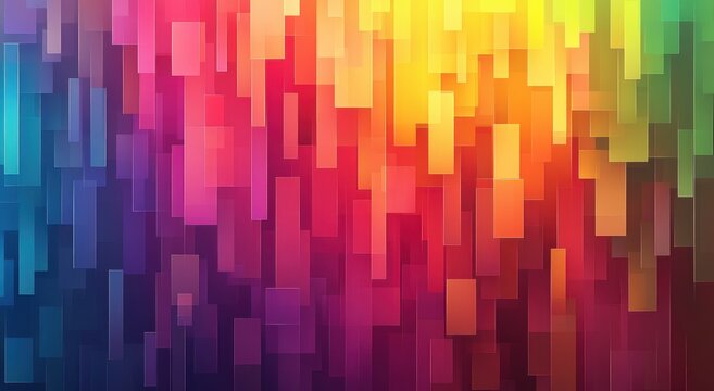 Abstract colorful blocks background, vibrant color gradient