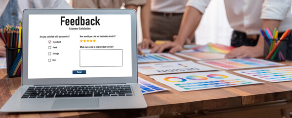 Customer feedback and review analysis by brisk computer software for corporate business