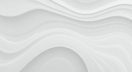 Obraz premium White sand texture, rippling waves pattern, minimalist design, grayscale, smooth curves, zen garden inspired, abstract background, flowing lines, soft gradients, optical illusion effect, clean aesthet