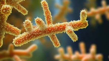 close examination of viral infection and immune antibodies under a microscope displaying microbiology pathogen analysis and medical science research for disease control