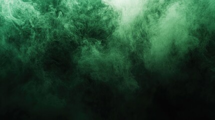 Obraz premium Emerald Smoke: An Abstract Green Haze