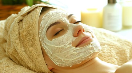 Experience the gentle embrace of wellness and rejuvenation with a soothing facial treatment