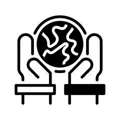 Responsibility line icon. Universal creative premium symbol. Vector sign icon logo template. Vector illustration