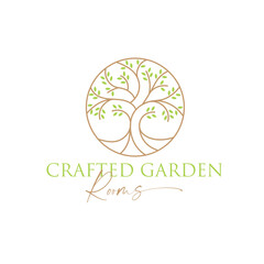 Design a Crafted Garden Rooms logo that reflects elegance, nature, and functionality. This logo is perfect for garden offices, outdoor living spaces, and eco-friendly home extensions.

