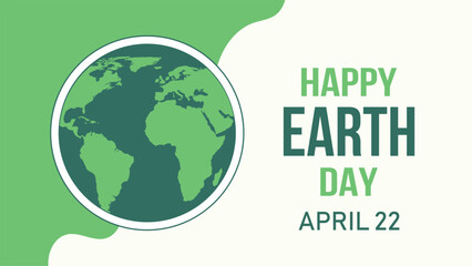Happy Earth Day 22nd April Celebrates Our Planet
