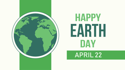 Happy Earth Day 22nd April Celebrates Our Planet