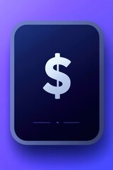 Obraz premium A sleek, modern green app icon with a 3D dollar sign. The glossy, rounded square design symbolizes finance, budgeting, and savings, ideal for financial applications.