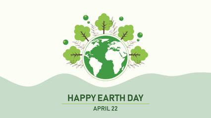 Happy Earth Day 22nd April Celebrates Our Planet