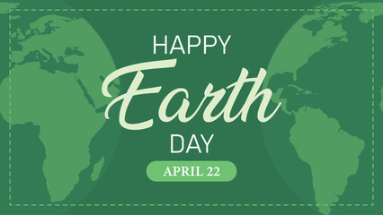 Happy Earth Day 22nd April Celebrates Our Planet