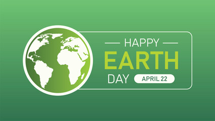 Happy Earth Day 22nd April Celebrates Our Planet