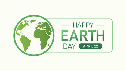 Happy Earth Day 22nd April Celebrates Our Planet