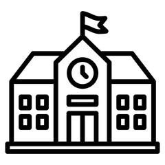 School  Icon Element For Design
