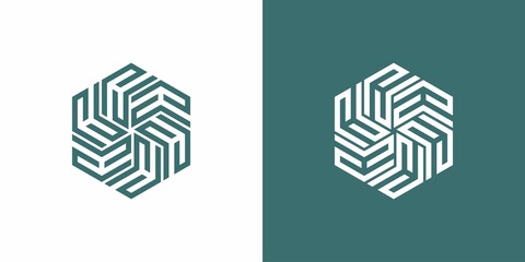 h abstract logo