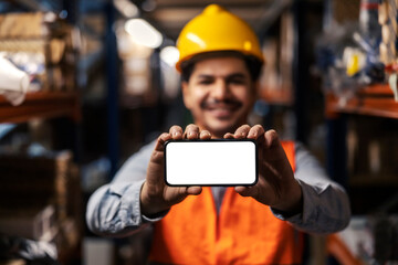 Close up of storage manager showing phone display at camera.