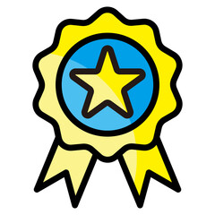 Achievement Badge  Icon Element For Design
