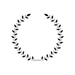 Wreath. Wreaths icons. Vector design elements.