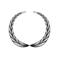 Wreath. Wreaths icons. Vector design elements.