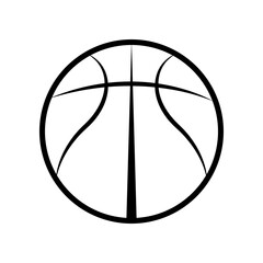 basketball ball. Basketball ball icon. Basketball team emblem template.