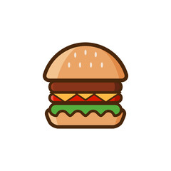 hot dogs, hamburgers, tacos labels, badges and design elements