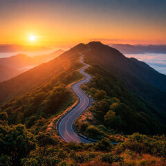 road to the mountains