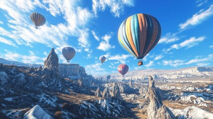 Obraz premium Hot Air Balloons over Cappadocia
