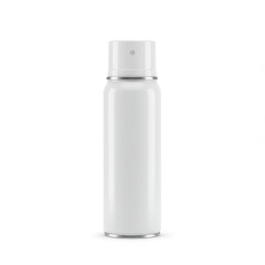 White Aerosol Spray Can Mockup - Clean, minimalist design. Versatile packaging, suitable for various products. Ideal for branding and advertising. Represents freshness