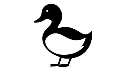 simple duck shape vector illustration