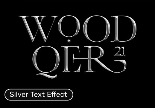 Silver Text Effect