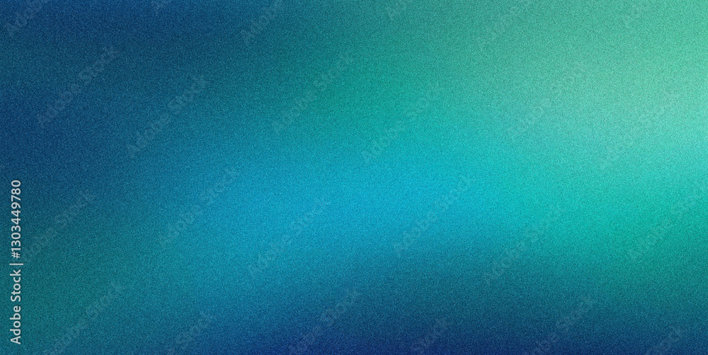 Poster abstract blue and green gradient background with subtle grain texture