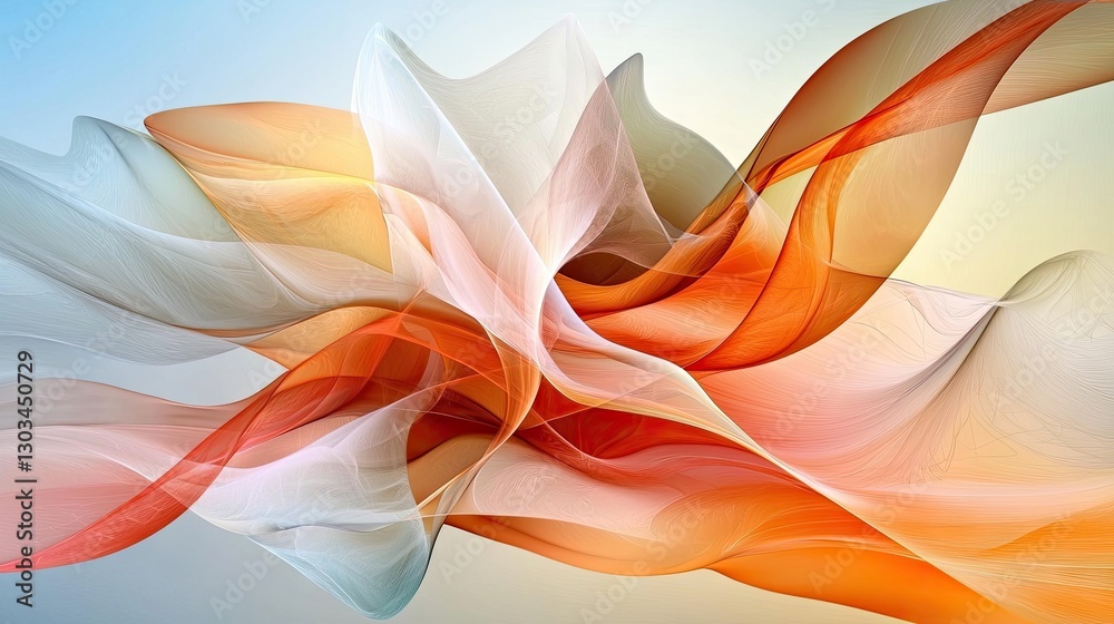 Poster elegant abstract orange gradient with soft transitions and a refined texture.