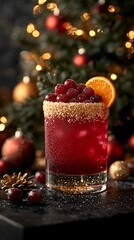 Cranberry Cocktail, Christmas Decor
