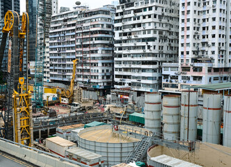 Hong Kong industrial Construction Site