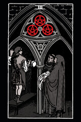 Fototapeta premium Rider-Waite Dark Tarot Cards -&nbsp;