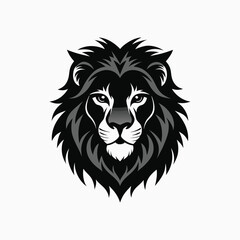 lion head silhouette 