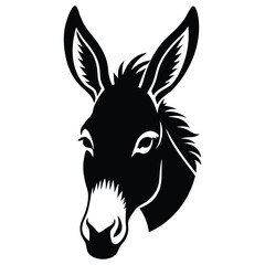 Rustic Donkey Head Illustration – Perfect for Branding & Prints