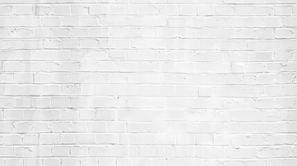 Fototapeta premium A smooth, white painted brick wall stands out with its bright and clean appearance, suitable for various design applications in homes and businesses.