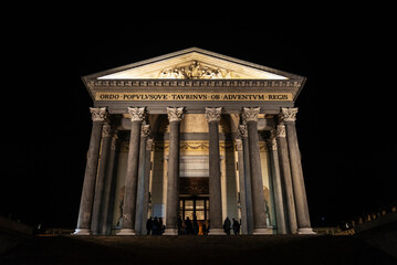 Church of Gran Madre di Dio, Turin or Torino, Italy