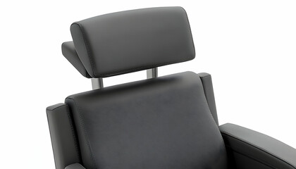 Modern chair headrest close-up
