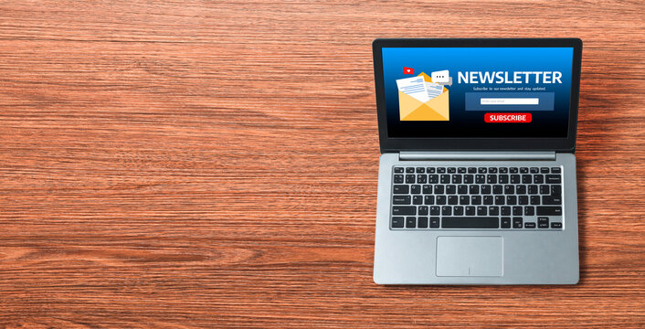 newsletter signup page on computer for customer to subscribe snugly newsletter update information to subscriber