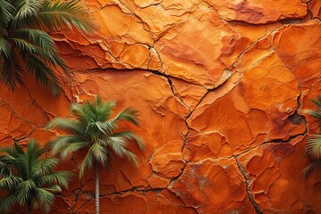 Rustic Orange Textured Background Ideal for Travel Brochures and Outdoor Adventure Designs